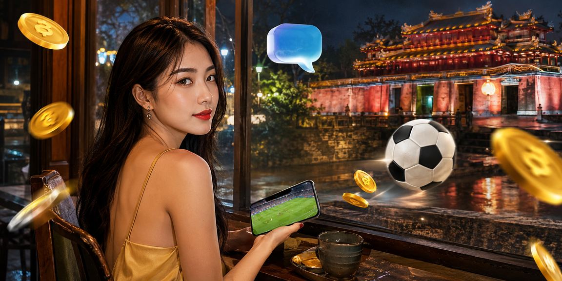 Người dùng tại Huế theo dõi lịch đấu thể thao và đặt cược trực tuyến bên tách cà phê